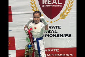 リアルチャンピオンシップ 全日本空手道選手権大会 2026・1・11 小学1年女子 　第3位　　彈上原衣茉